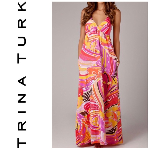 Trina Turk Other - Trina Turk Swim & Spa Maxi Dress Pool Cover-Up XS